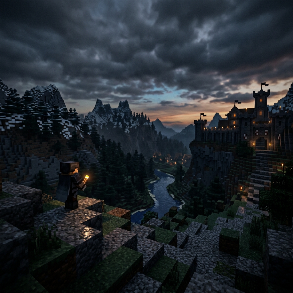 Minecraft landscape